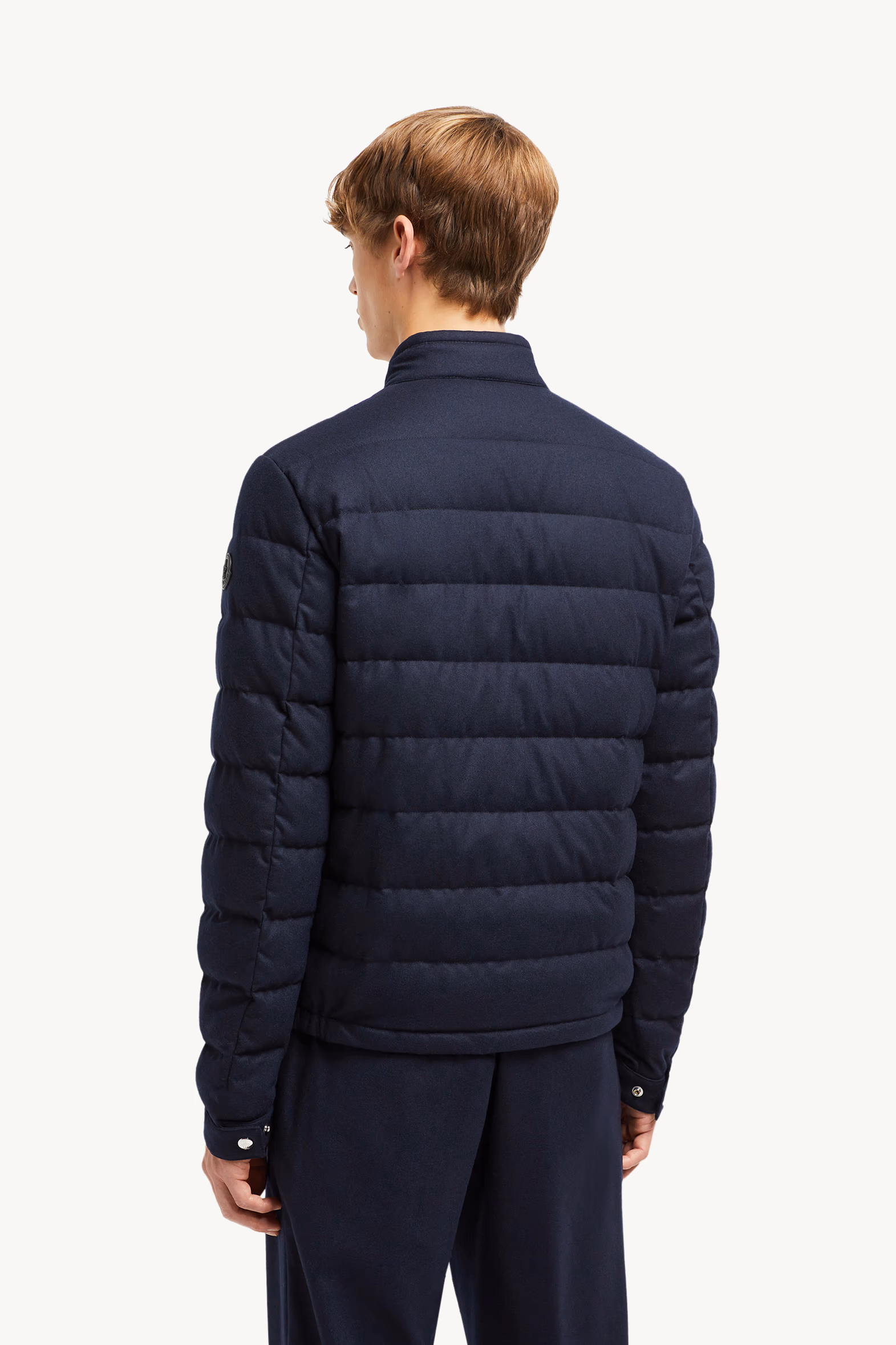 Plumífero corto de cachemira Acorus Hombre Azul marino Moncler 5